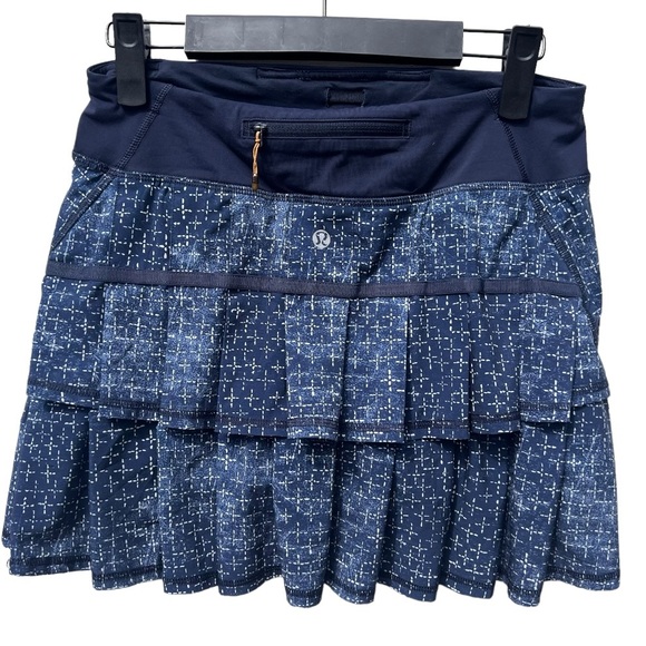 lululemon athletica Dresses & Skirts - Lululemon pace Setter Skirt 4 Tall
Exploded Sashiko Cross Inkwell Ghost Inkwell